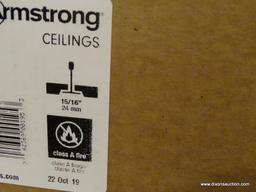 (R7) ARMSTRONG CEILINGS PACK OF CEILING PANELS; 2 FT X 2 FT RANDOM TEXTURED CONTRACTOR 16-PACK WHITE