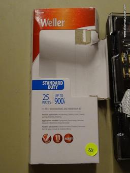 (R8) WELLER STANDARD DUTY 15-PIECE WOODBURNING AND HOBBY IRON KIT. 25 WATTS, UP TO 900...F. COMES IN