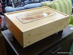(R8) TUMBLE TREE TIMBERS LIMITED EDITION LINCOLN LOGS. COMES IN ORIGINAL WOODEN BOX WITH CASTERS.