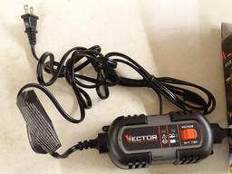 (R5) VECTOR 6-12 VOLT, 1.5A BATTERY CHARGER & MAINTAINER. MODEL NO. BM315V. COMES IN OPENED BOX.