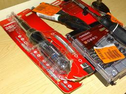 (R9) LOT OF HUSKY TOOLS AND FLEX-HEAD SET; LOT TO INCLUDE A 16 PIECE FLEX-HEAD MICRODRIVER 1/4" SET