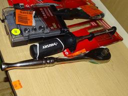 (R9) LOT OF HUSKY TOOLS AND FLEX-HEAD SET; LOT TO INCLUDE A 16 PIECE FLEX-HEAD MICRODRIVER 1/4" SET