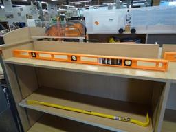 (R1) DEWALT WRECKING BAR AND JOHNSON LEVEL; 2 PIECE LOT TO INCLUDE A 42" WRECKING BAR WITH A