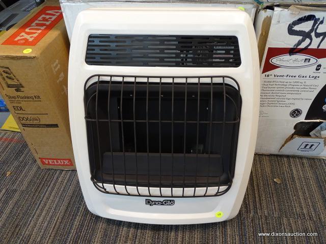 (WINDOW) DYNA-GLO SPACE HEATER; DYNA-GLO 10000-BTU WALL OR FLOOR-MOUNT NATURAL GAS OR LIQUID PROPANE