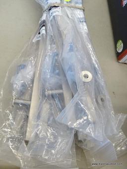 (R1) LOT OF BRAINERD STEEL SQUARE BAR HANDLES; 10 PIECE LOT OF 1 FT STAINLESS STEEL SQUARE BAR