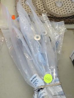 (R1) LOT OF BRAINERD STEEL SQUARE BAR HANDLES; 10 PIECE LOT OF 1 FT STAINLESS STEEL SQUARE BAR