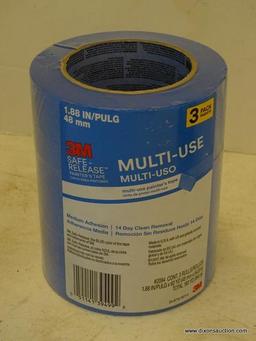 (R2) LOT TO INCLUDE 2 FERNCO COUPLING PVC DRAIN/SEWER FITTINGS (3" X 3") AND 3 ROLLS OF SAFE RELEASE