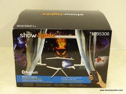 (R2) SHOW LIGHTS BLUETOOTH MULTI-FUNCTION WINDOW PROJECTOR WITH 10 AMAZING SHOWS FOR HALLOWEEN,