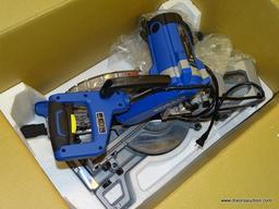 (R2) KOBALT 10 IN MITER SAW; DUAL BEVEL, SLIDING, 15 AMP COMPOUND MITER SAW. 4,450 RPM. MODEL NO.