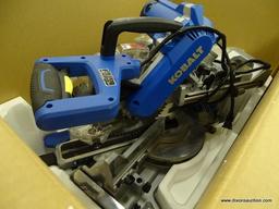 (R2) KOBALT 10 IN MITER SAW; DUAL BEVEL, SLIDING, 15 AMP COMPOUND MITER SAW. 4,450 RPM. MODEL NO.
