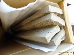 (WINDOW) GENSTONE STONE VENEER SET; EXTERIOR STONE VENEER SET, FOUR 3.5 IN X 42 IN PIECES AND ONE