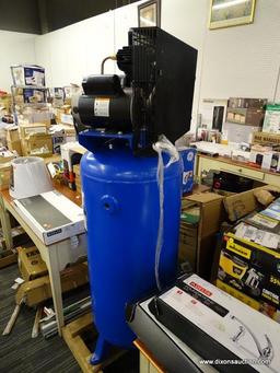 (R2) KOBALT 60-GALLON TWO STAGE ELECTRIC VERTICAL AIR COMPRESSOR; OIL-LUBRICATED, TWO STAGE PUMP TO