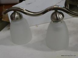 (R5) PORTFOLIO PACES 4-LIGHT NICKEL MODERN/CONTEMPORARY VANITY LIGHT; ITEM # 115280 MODEL #93240.