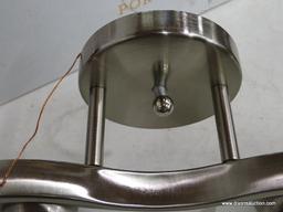 (R5) PORTFOLIO PACES 4-LIGHT NICKEL MODERN/CONTEMPORARY VANITY LIGHT; ITEM # 115280 MODEL #93240.