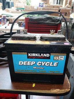 KIRKLAND DEEP CYCLE MARINE BATTERY, FITMENT CODE 13.