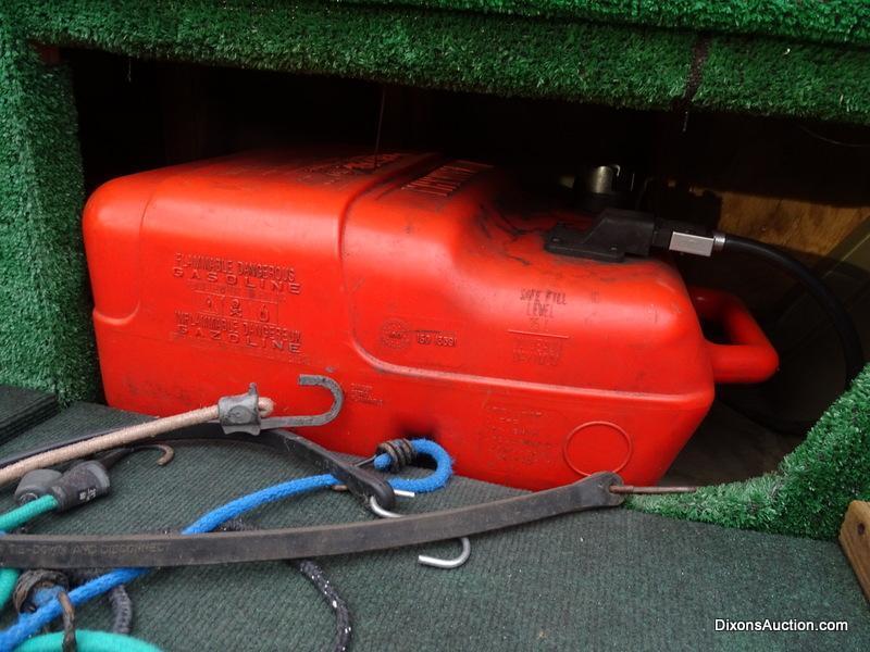 A 2004 Lowe Model L1448M 14 FT. Jon Boat with Venture Single Axel Boat Trailer. Vin #LWCJ0673E404.