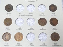 Indian Head Cent Book (38 coins) - Various Dates.