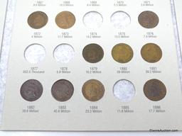 Indian Head Cent Book (38 coins) - Various Dates.