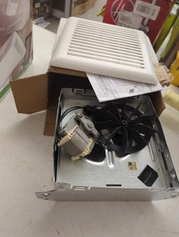 Lot of 2 NuTone Products - NuTone 80 CFM Ventilation Fan With Light (Model HB80RL) (Retail Price