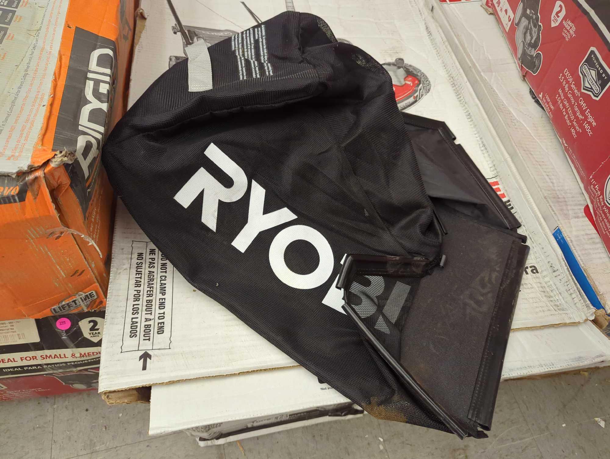 RYOBI 40V HP Brushless 20 in. Cordless Battery Walk Behind Push Mower with Charger & Bag. Batteries