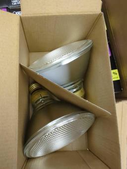 Lot of 2 - Including Feit Electric Halogen Bulbs 71w Standard Flood Bulbs 120 Volts (6) 2pks of