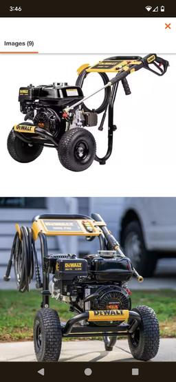 DEWALT GAS POWERED 3600 MAX PSI 2.5 GPM PRESSURE WASHER. MODEL # DXPW61299