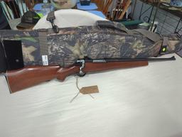 Mauser action 444 caliber Marlin bolt action with wooden stock. McCowen barrel. Williams peepsite.
