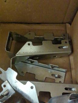 BOX OF SIMPSON STRONG TIE LUS GALVANIZED FACE MOUNT JOIST HANGER FOR 2X6 NOMINAL LUMBER APPEARS TO