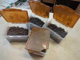 Lot of 4 Grabber #6 1-1/4 in. Philips Bugle-Head Wood Deck Screws. Comes in opened bins. All appear