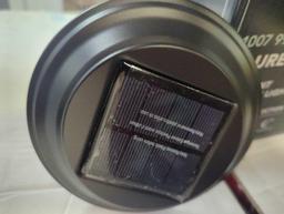 Hampton Bay Laurelview 14 Lumens Black Vintage Bulb LED Weather Resistant Outdoor Solar Path Light