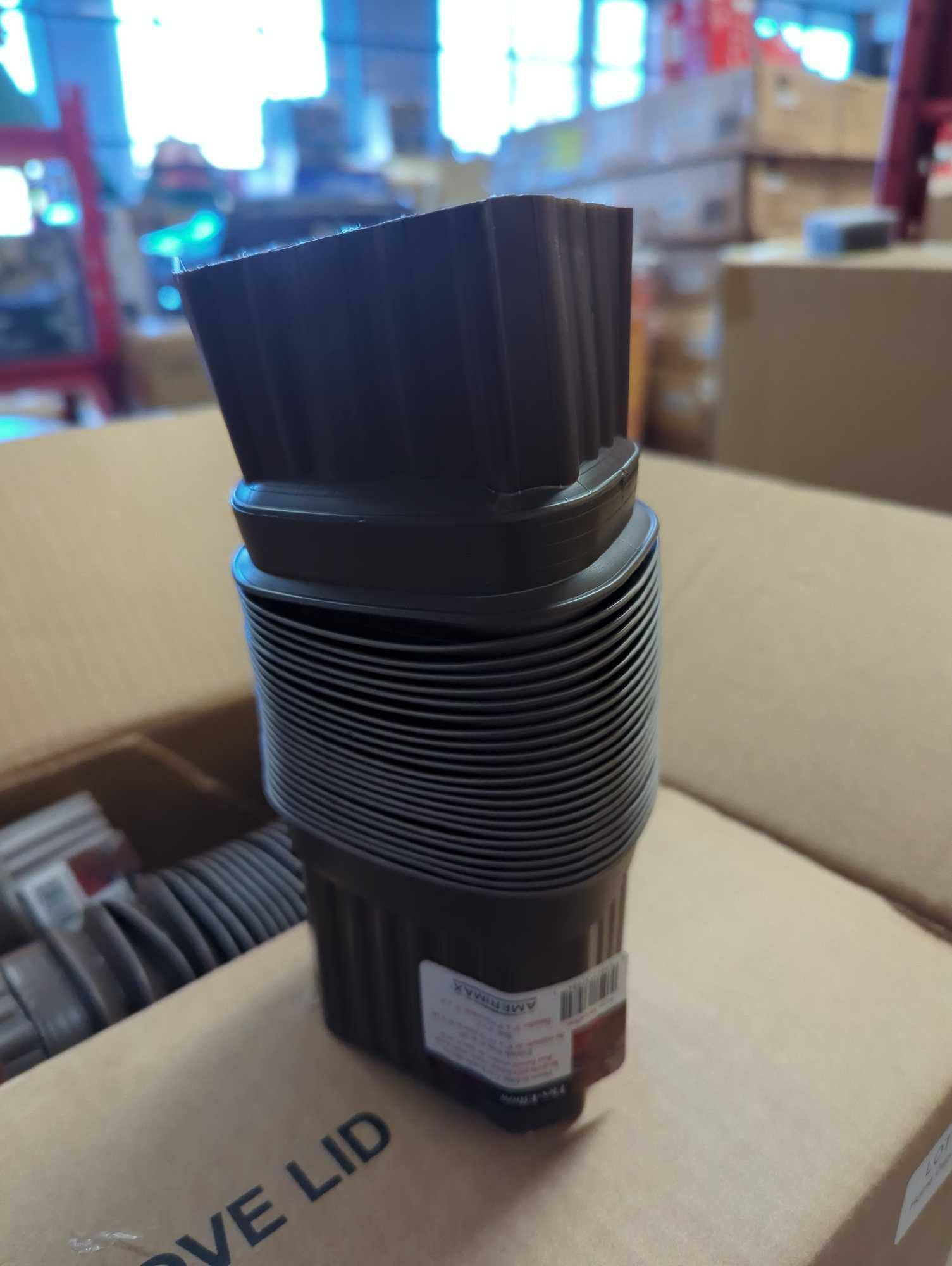 Box Lot Of 24 Amerimax Home Products Flex-Elbow 2 in. x 3 in. Brown Vinyl Downspout Elbow?, Appears