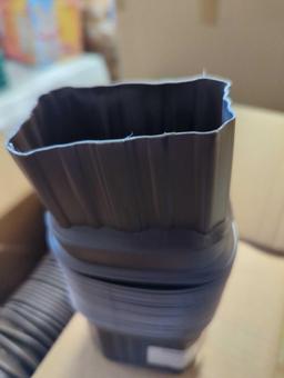 Box Lot Of 24 Amerimax Home Products Flex-Elbow 2 in. x 3 in. Brown Vinyl Downspout Elbow?, Appears