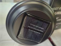 Hampton Bay Laurelview 14 Lumens Black Vintage Bulb LED Weather Resistant Outdoor Solar Path Light
