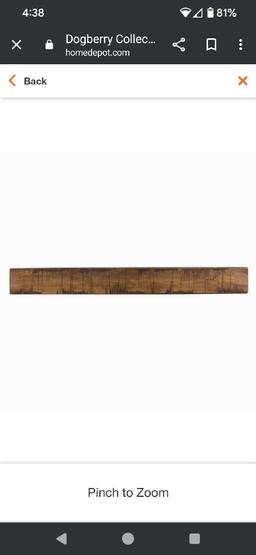 Dogberry Collections Rustic 48 in. Aged Oak Mantel?, Appears to be New in Factory Sealed Box Retail