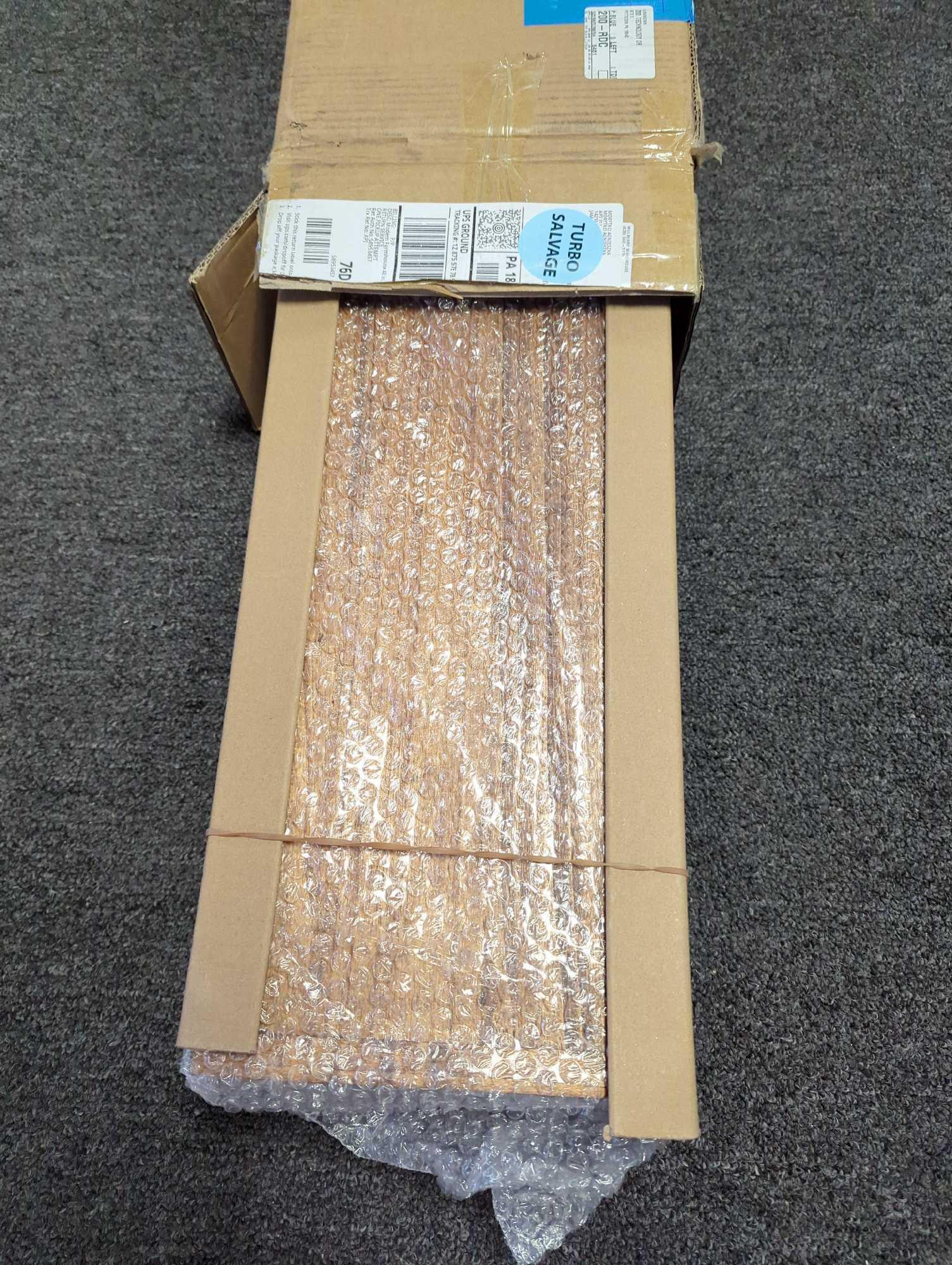 Dogberry Collections Rustic 48 in. Aged Oak Mantel?, Appears to be New in Factory Sealed Box Retail