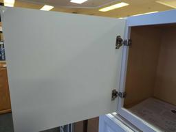 Hampton Bay Hampton 36 in. W x 12 in. D x 18 in. H Assembled Wall Bridge Kitchen Cabinet in Satin