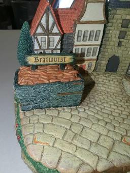 1996 Hummelscape Around The Town #939-D, Measure Approximately 7.5 Inches Tall. Retail Price Value