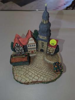 1996 Hummelscape Around The Town #939-D, Measure Approximately 7.5 Inches Tall. Retail Price Value