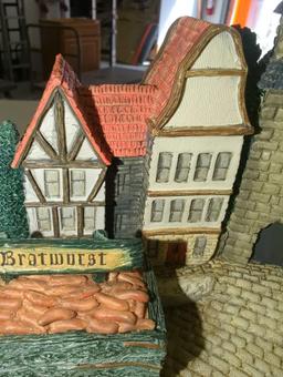 1996 Hummelscape Around The Town #939-D, Measure Approximately 7.5 Inches Tall. Retail Price Value