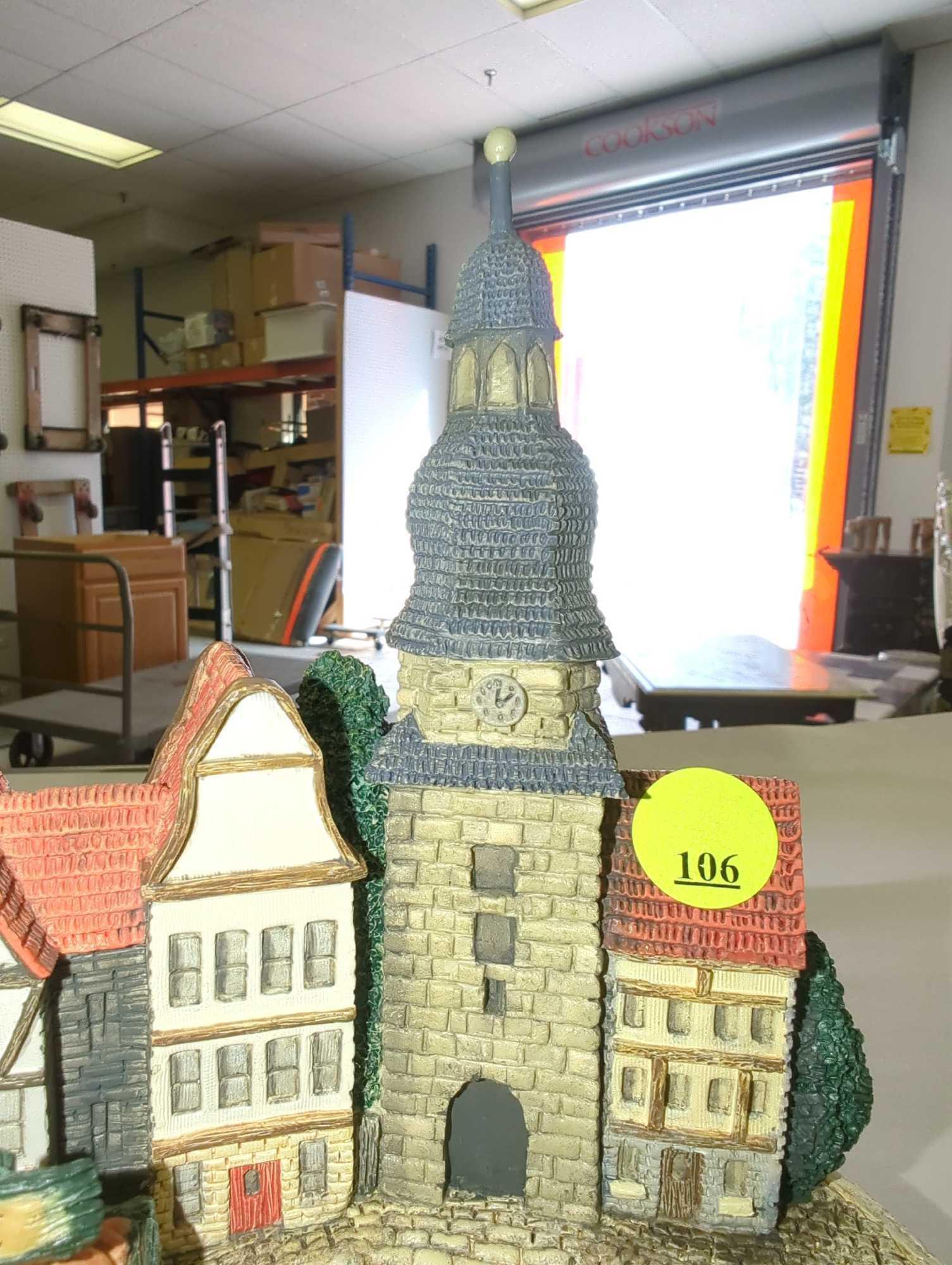 1996 Hummelscape Around The Town #939-D, Measure Approximately 7.5 Inches Tall. Retail Price Value