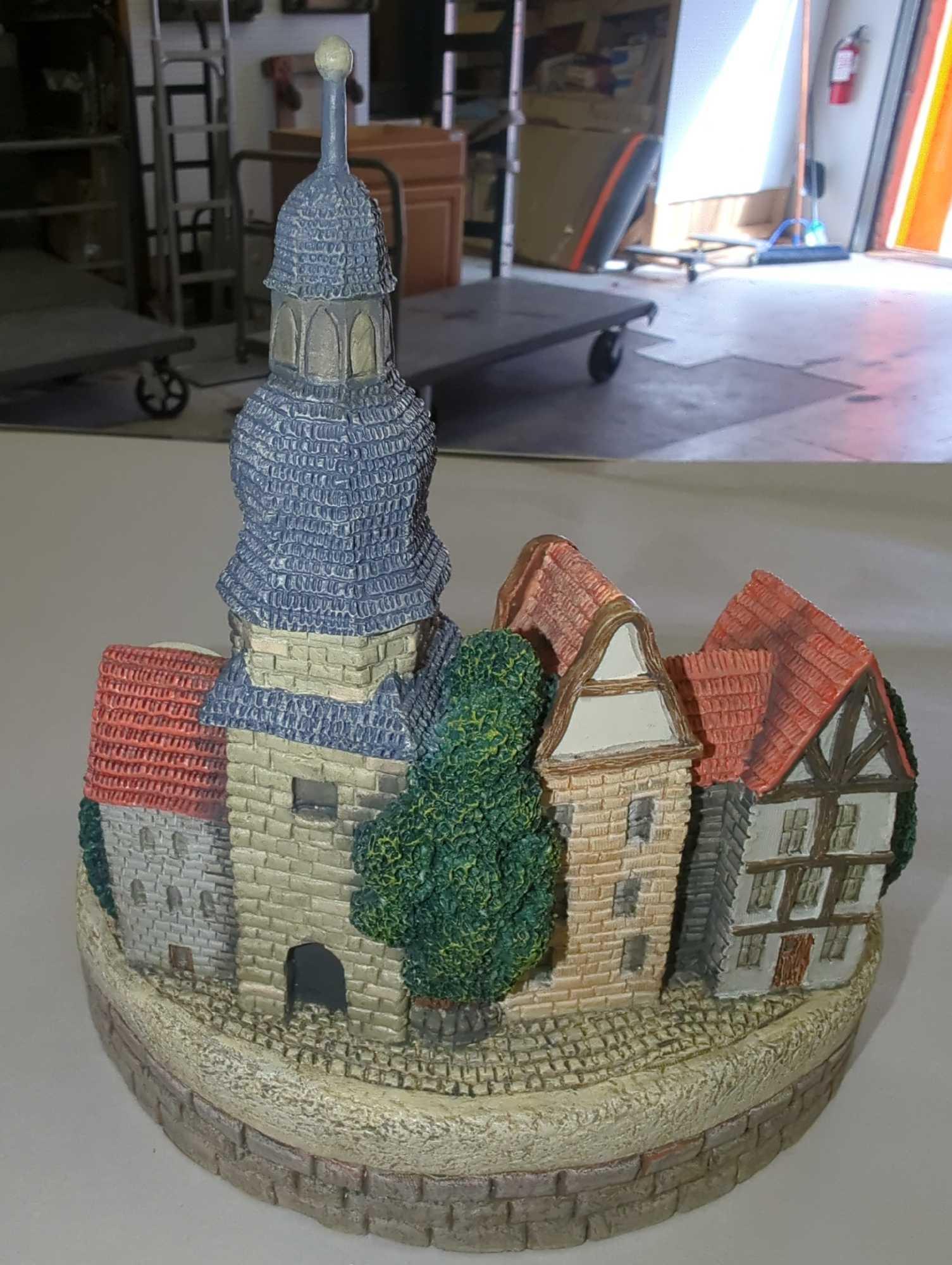 1996 Hummelscape Around The Town #939-D, Measure Approximately 7.5 Inches Tall. Retail Price Value