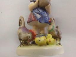 Hummel Figurine by Goebel, #199, "Feeding Time", 4.5" H, Retail Price $120, Appears to be in Good