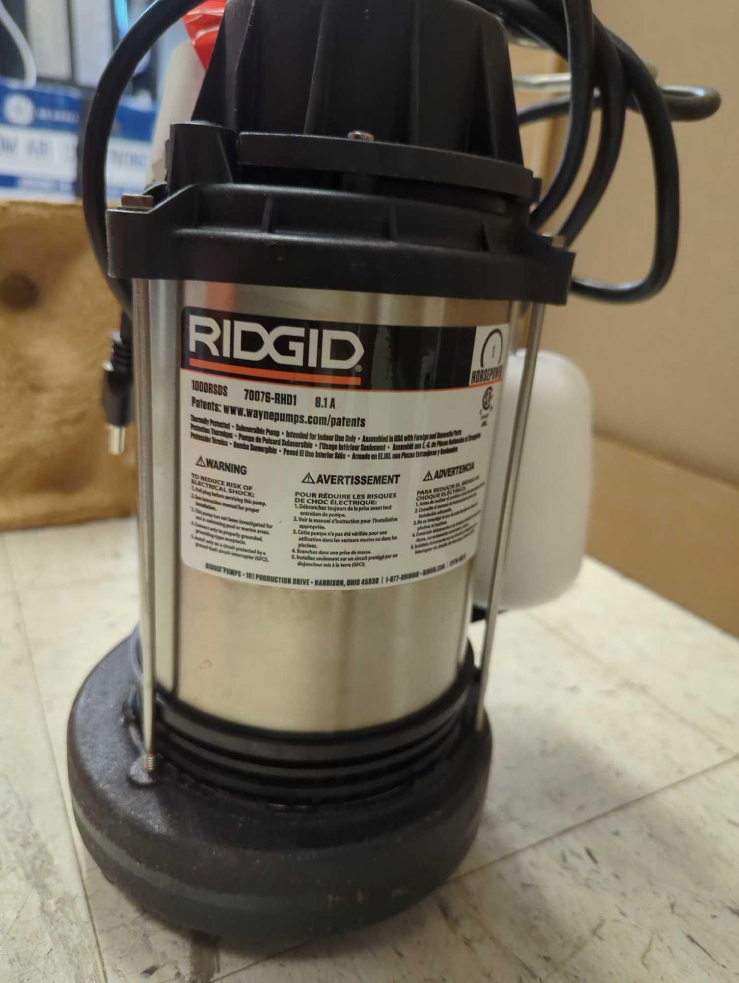 RIDGID 1 HP Stainless Steel Dual Suction Sump Proxibid