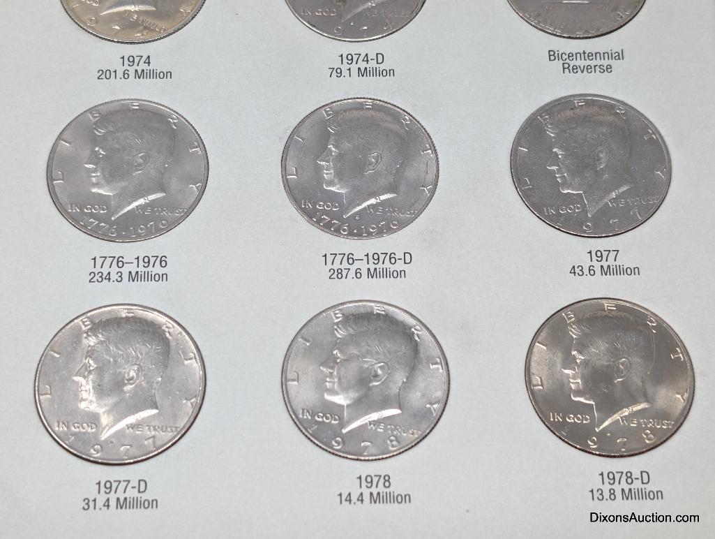 1964-1984 Half Dollar - Kennedy Half Dollar Album (36 coins)
