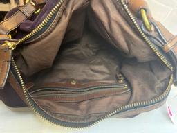 Banana Republic deep purple soft purse