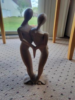 Couples Wooden Statue $1 STS