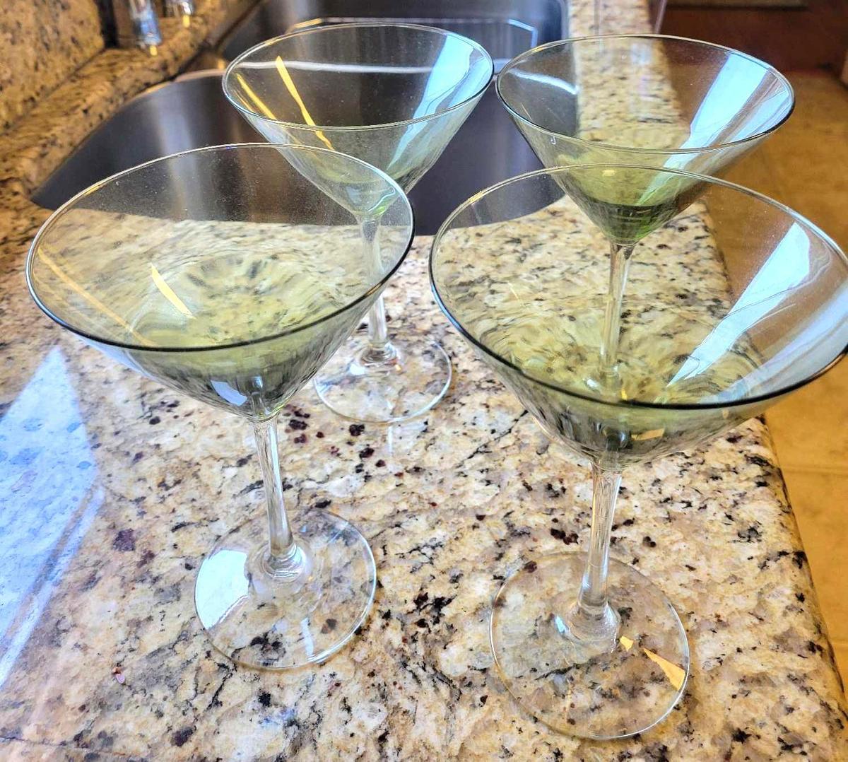 Set of 4 Martini Glasses $1 STS