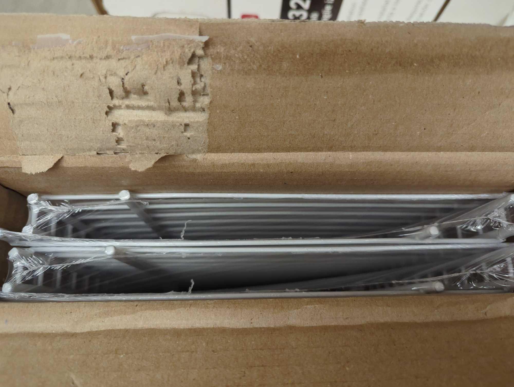 Box Lot of 4 ClosetMaid Superslide 36"W x 12"D White Wire Closet Shelf Kit Model Number: 5103100,