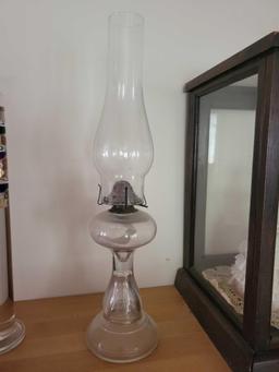 Vintage Glass Oil Lamp $1 STS