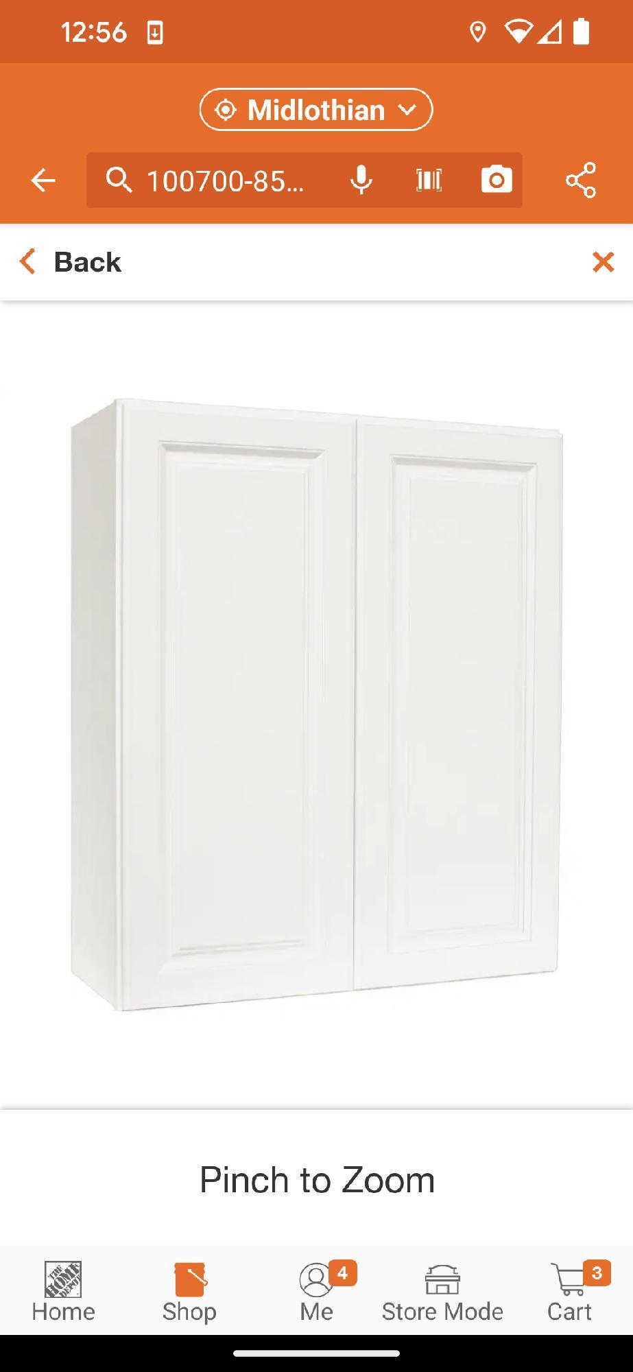 Hampton Bay Hampton 30 in. W x 12 in. D x 36 in. H Assembled Wall Kitchen Cabinet in Satin White,